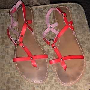 Red Sandals